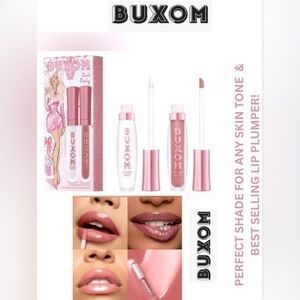 NIB! BUXOM TRIO LIP PLUMPERS, 2 MOST POPULAR COLORS IN ONE! FREE BOXUM MASCARA…